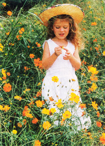 Thelma Patterson, of Marshville, N.C., took this photo of Kayla Fatih, playing in a field of poppies.